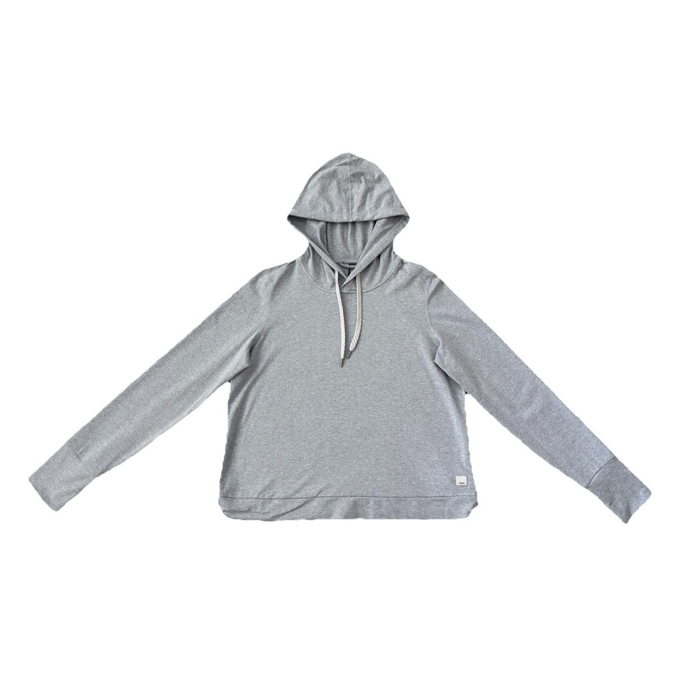Vuori Halo Essential Hoodie DreamKnit Pullover Women's M Grey Heather VW226 - Picture 4 of 14